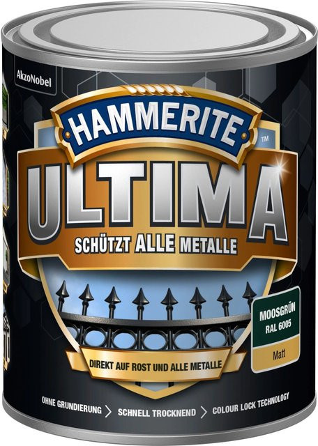 Hammerite Metallschutz-Lack Ultima Matt Moosgrün RAL6005 0,75 l - Bild 1