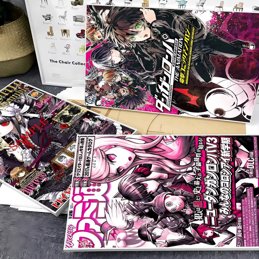 Beast Kingdom Danganronpa Anime Poster Vintage Klebe-Poster Multicolour B: 15,0 cm, H: 15,0 cm, T: 15,0 cm - Bild 1