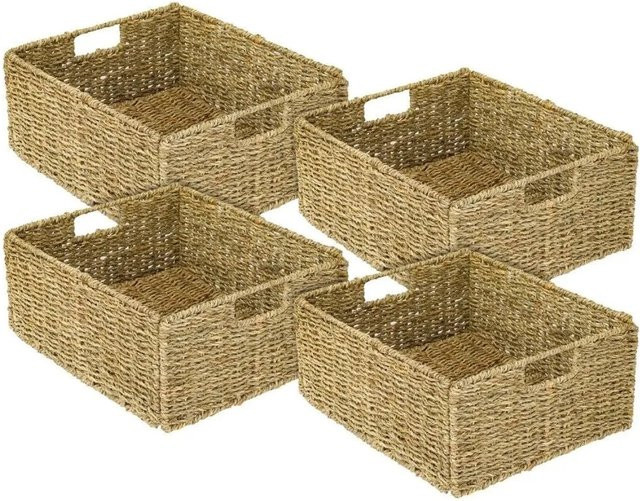 HMF Aufbewahrungskorb aus Seegras für Kallax, Beige, B/T/H: 30 x 34 x 15 cm - Bild 1