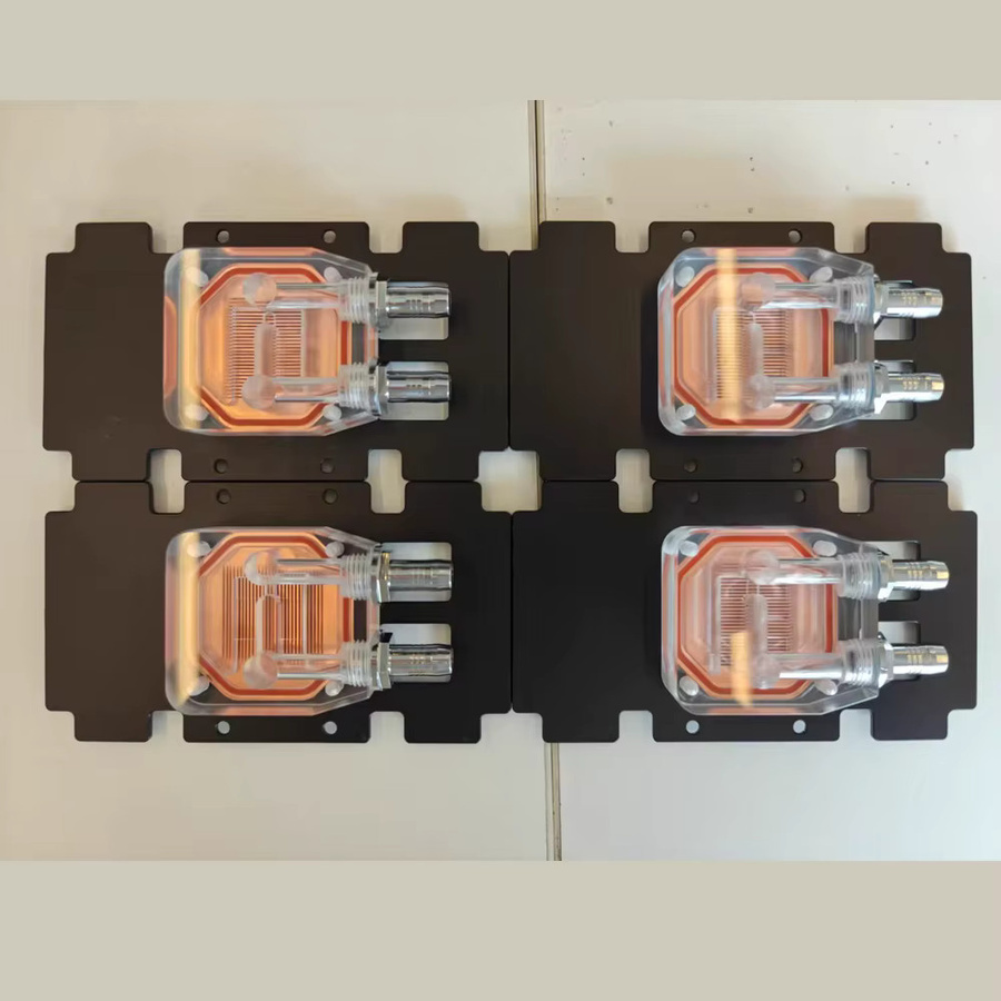 Nvidia Wasserkühler GPU-Kühlblock aus violettem Kupfer für NVIDIA Tesla V100 P100 A100-32G SXM2 - Bild 3