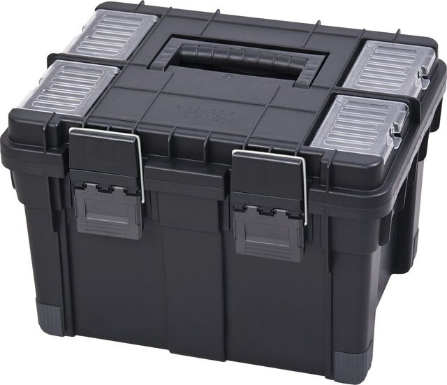 PATROL Toolbox HD Compact Logic Werkzeugkiste aus Kunststoff in Schwarz und Grau - Bild 1