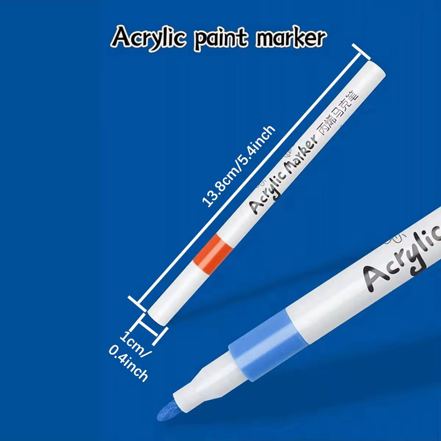 CEESO Acrylmarker Set mit 12 oder 48 Farben in Multicolour für Dekorationen mit Bullet-Spitze - Bild 6