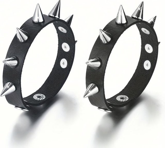 YIRAN Armband, PU-Leder, Grau, Damen - Bild 1