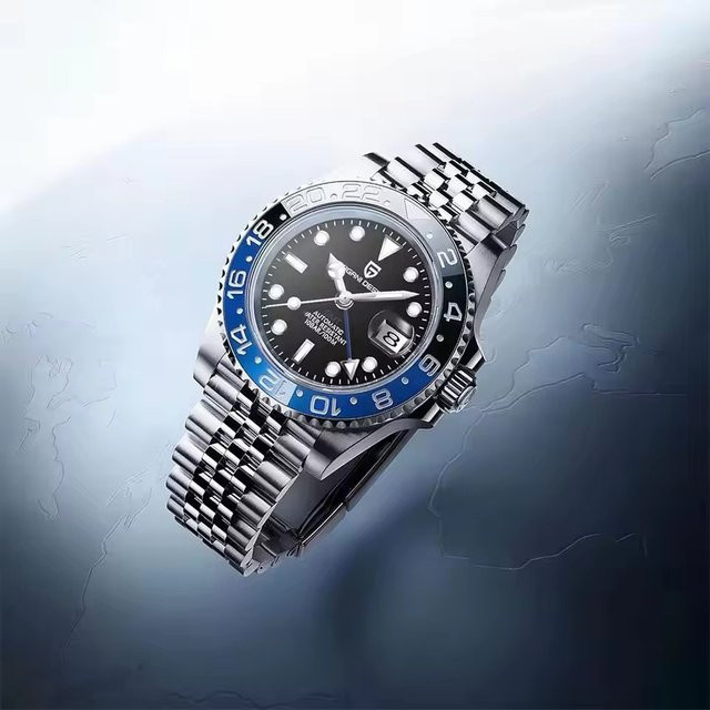 PAGANI DESIGN Armbanduhr, GMT, Automatik, Edelstahl, Saphirglas, 40 mm, Herren - Bild 1