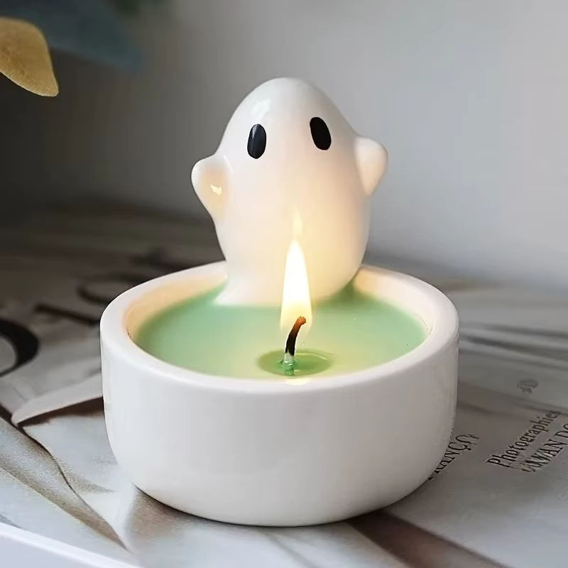 Halloween Silikonform für schwimmende Geister zur DIY-Herstellung von Kerzen, Gipsfiguren oder Tassen in Weiß - Bild 6