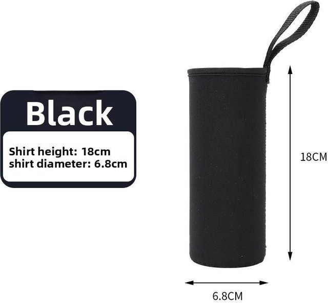 Binchi Outdoor Product Neopren Becherhülle für Thermobecher und Glasmanschette, 550ml, Schwarz, Blau, Pink, Grau - Bild 1