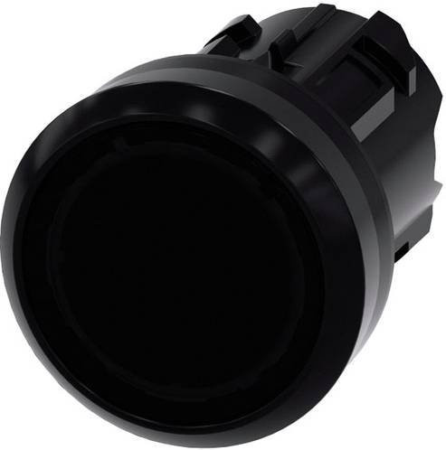 Siemens Leuchtdrucktaster 3SU1001-0AB10-0AA0 mit rundem Frontring aus Kunststoff in Schwarz - Bild 1