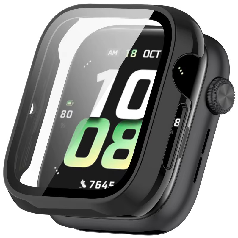 Honor Smartwatch-Zubehör, Schutzhülle mit gehärtetem Glasgehäuse, Schwarz - Bild 4