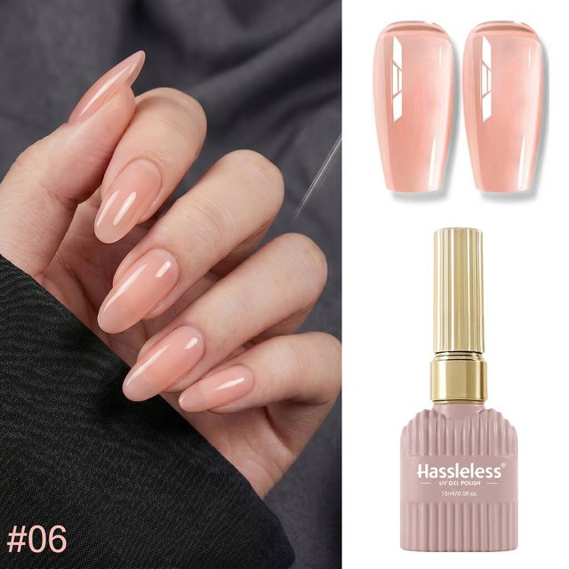 Mühelos # 06 Nude Pink UV-Gel-Nagellack, 15 ml, Glänzend - Bild 1
