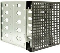 Inter-Tech ER-5255-1 Festplatten-Einbaurahmen von 5,25 Zoll auf 3,5 Zoll in Schwarz und Silber - Bild 1
