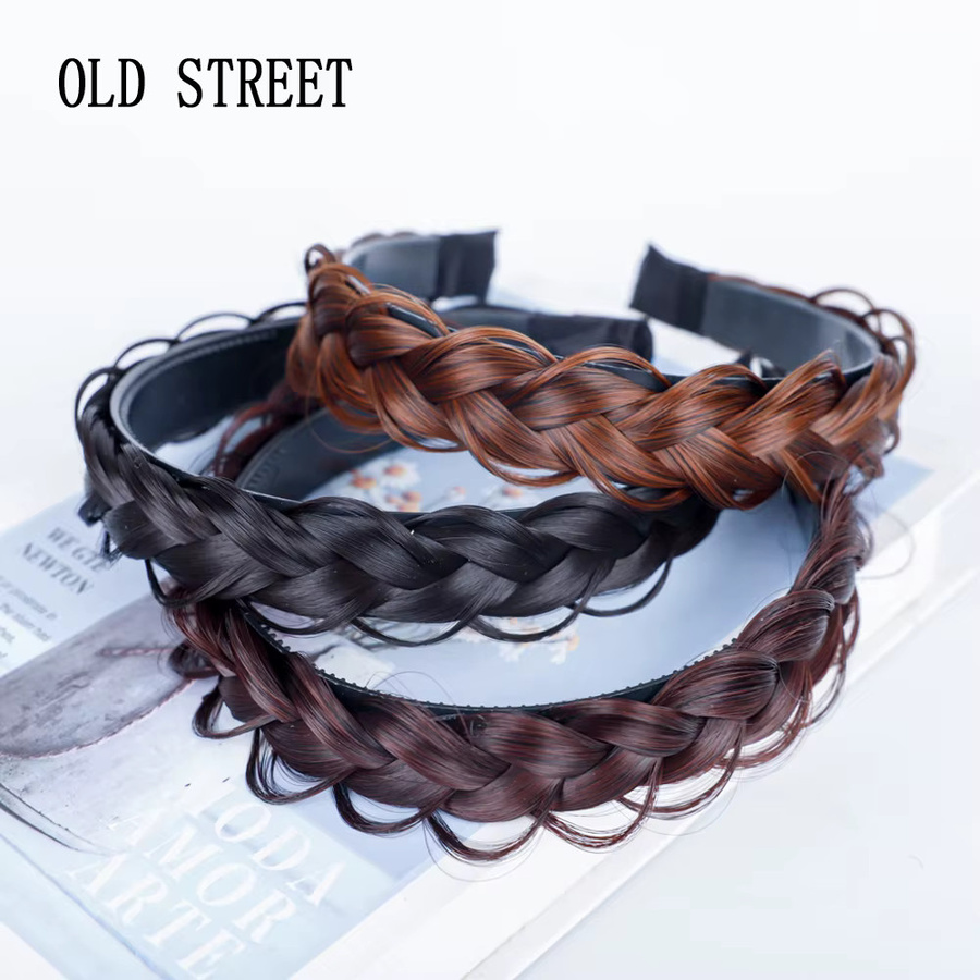 OLD STREET Twist Braid Perücke mit Stirnband, Damen - Bild 3