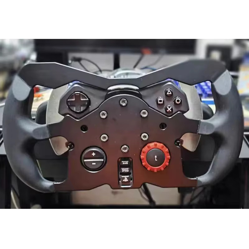 Sim-Racing Ersatzlenkrad in F1/GT Form für Logitech G29, Schwarz, kompatibel mit PlayStation, Xbox und PC - Bild 2