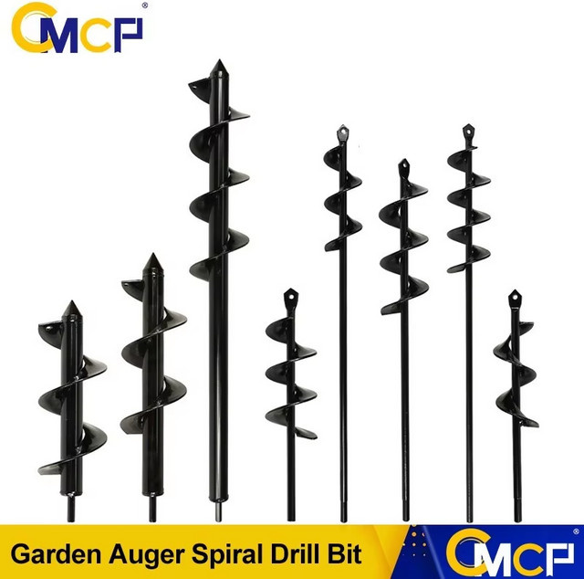 CMCP Gartenbohrer mit sechseckigem Griff in Schwarz als robuster Spiralbohrer zum Pflanzen von Löchern und Graben - Bild 1