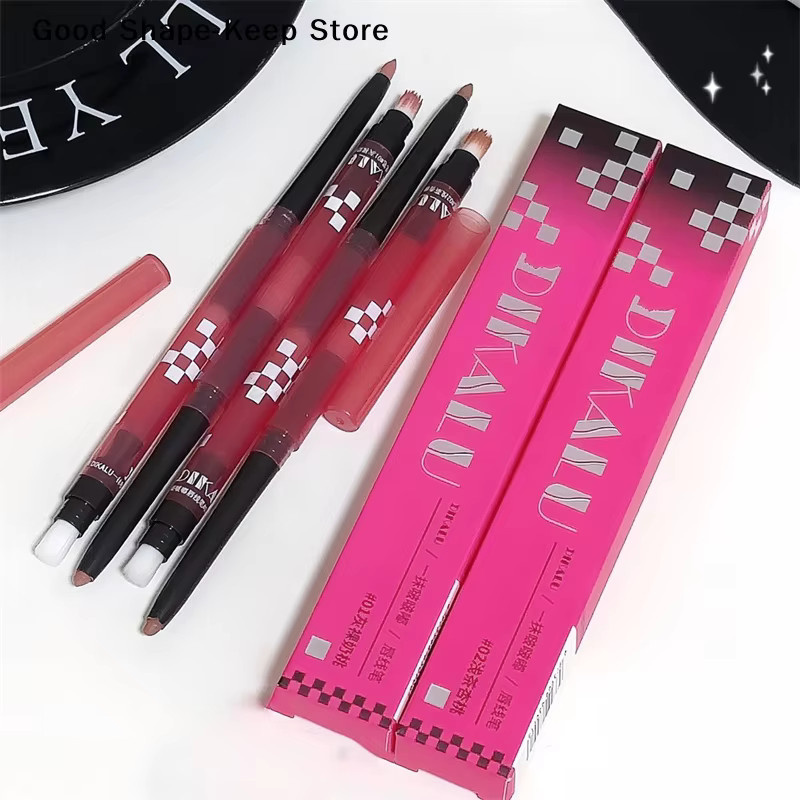 DIKALU Lippenkonturenstift mit Lippenpinsel, Nude Grau Rosa - Bild 2