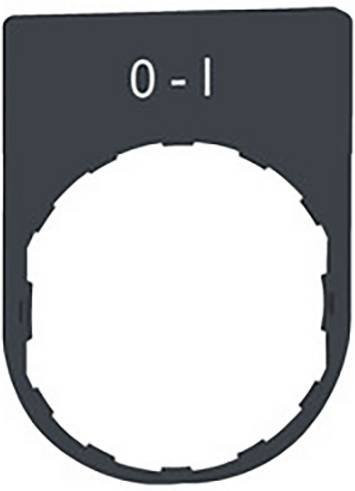 Schneider Electric ZBYP2178 Schildträger aus Kunststoff, Grau, 10 Stück - Bild 1