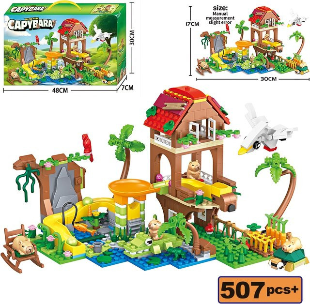 ZKZC Stadt-Wasserpark-Club Bausteine, Kreatives Modell, Bunt / Mehrfarbig - Bild 1