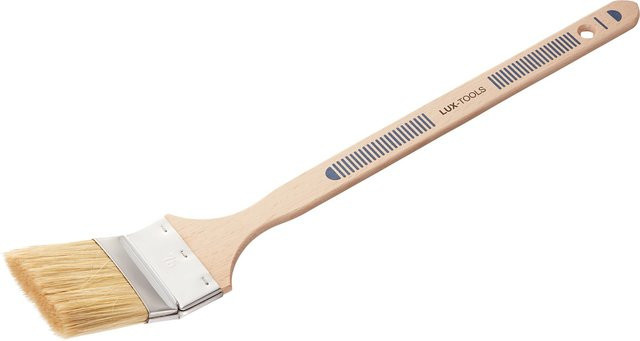 LUX-TOOLS Eckenpinsel für Dispersion mit synthetischen Borsten und rutschfester Gripzone, Breite: 75 mm - Bild 1