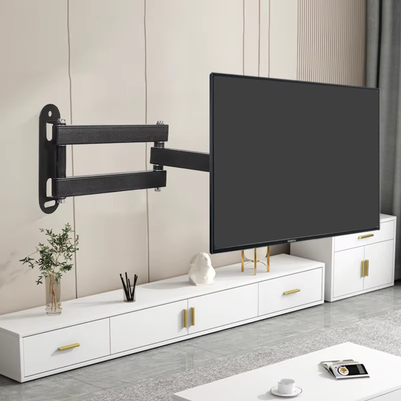 BEISHI Full Motion TV-Wandhalterung für 10–26 Zoll Monitore und Fernseher, drehbar und kippbar, Farbe: Schwarz, max. VESA 100 x 100 mm - Bild 3