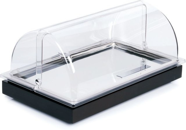 APS Kühltablett FRAMES mit Haube und Kühlakku, GN 1/1, silber/schwarz, B: 32,5 cm, T: 53 cm, H: 27,5 cm - Bild 1
