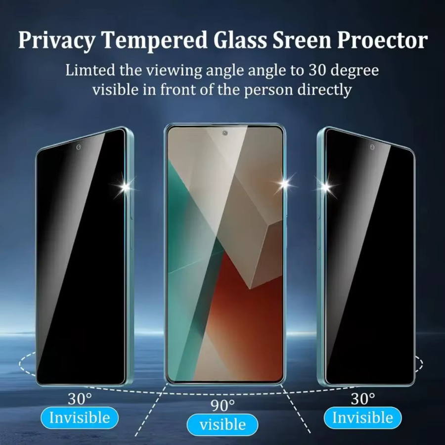 2 Stück Xiaomi Anti-Spionage Hartglas Displayschutzfolie für Redmi Note 14 5G 13 12 11 Pro 14S 12S 11S 15C 14C 13C 12C 10A 9A - Bild 3