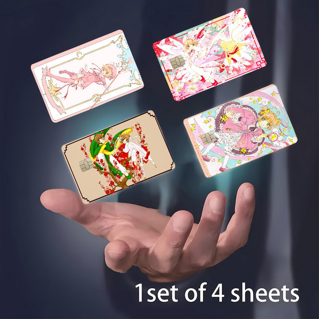 Card Captor Sakura, Anime-Bank-Kreditkarten, Buspass-Aufkleber, Set - Bild 1
