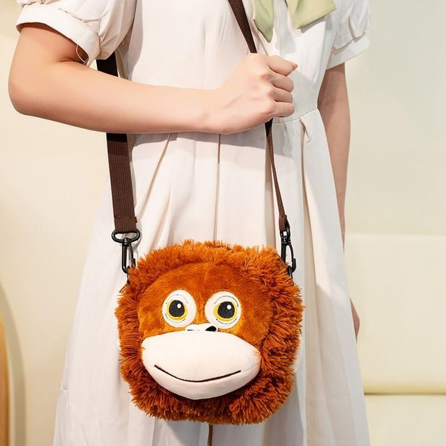 Orang-Utan Affe Puppe, Plüsch Spielzeug, Braun, Bunt / Mehrfarbig - Bild 1