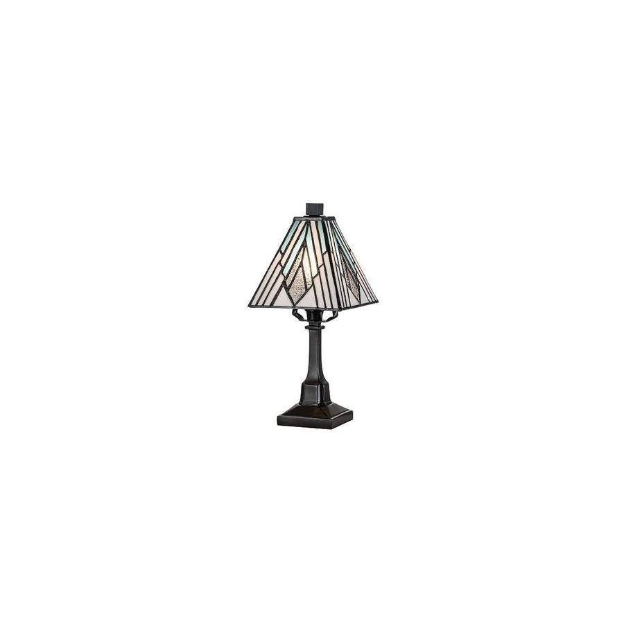 Elstead Lighting Alderley Tischleuchte in Bronze mit Glasschirm - Bild 1
