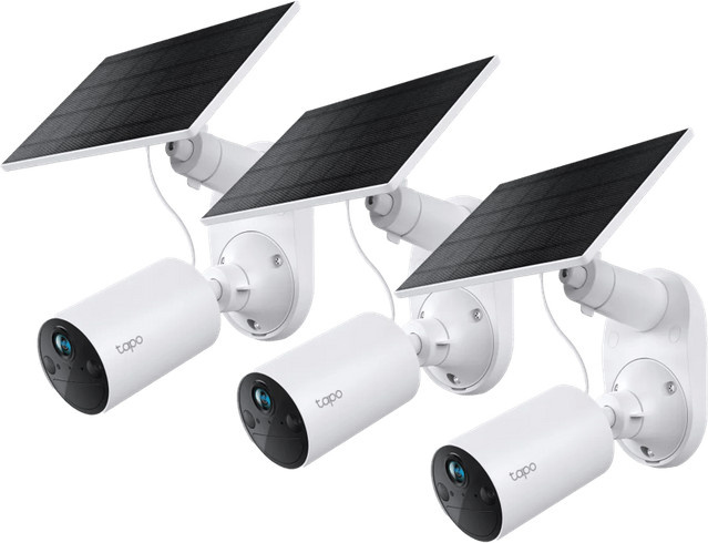TP-Link Tapo C410 Solar Kit 3er-Pack Wi-Fi Überwachungskamera in Weiß - Bild 1