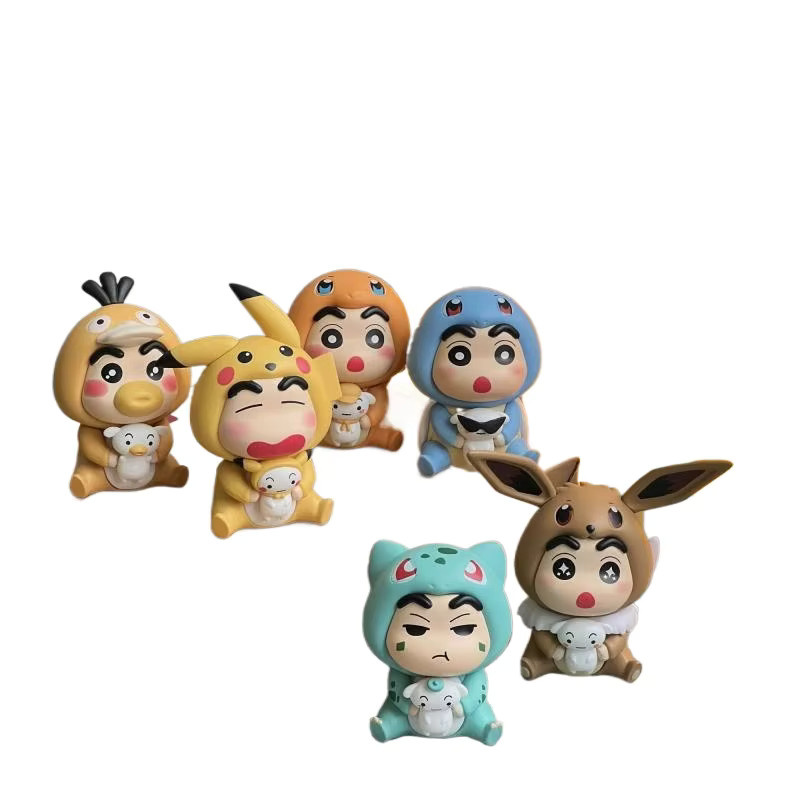 52TOYS Pokémon Crayon Shin-chan Cosplay Blindbox, Anime Figur, Einzelfigur - Bild 3