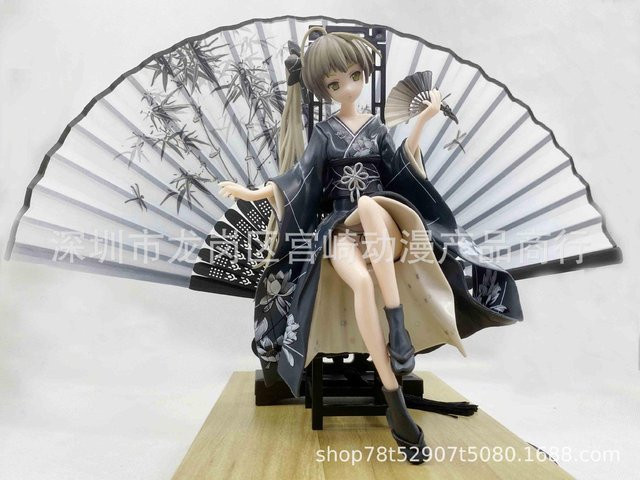 Yiran toy 1 Yosuga No Sora Kasugano Sora Anime Figur, Kimono Stil, schwarz, ab 14 Jahren - Bild 1