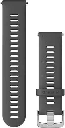 Garmin Uhrenarmband Silikon, Silber, 22 mm, Unisex - Bild 1