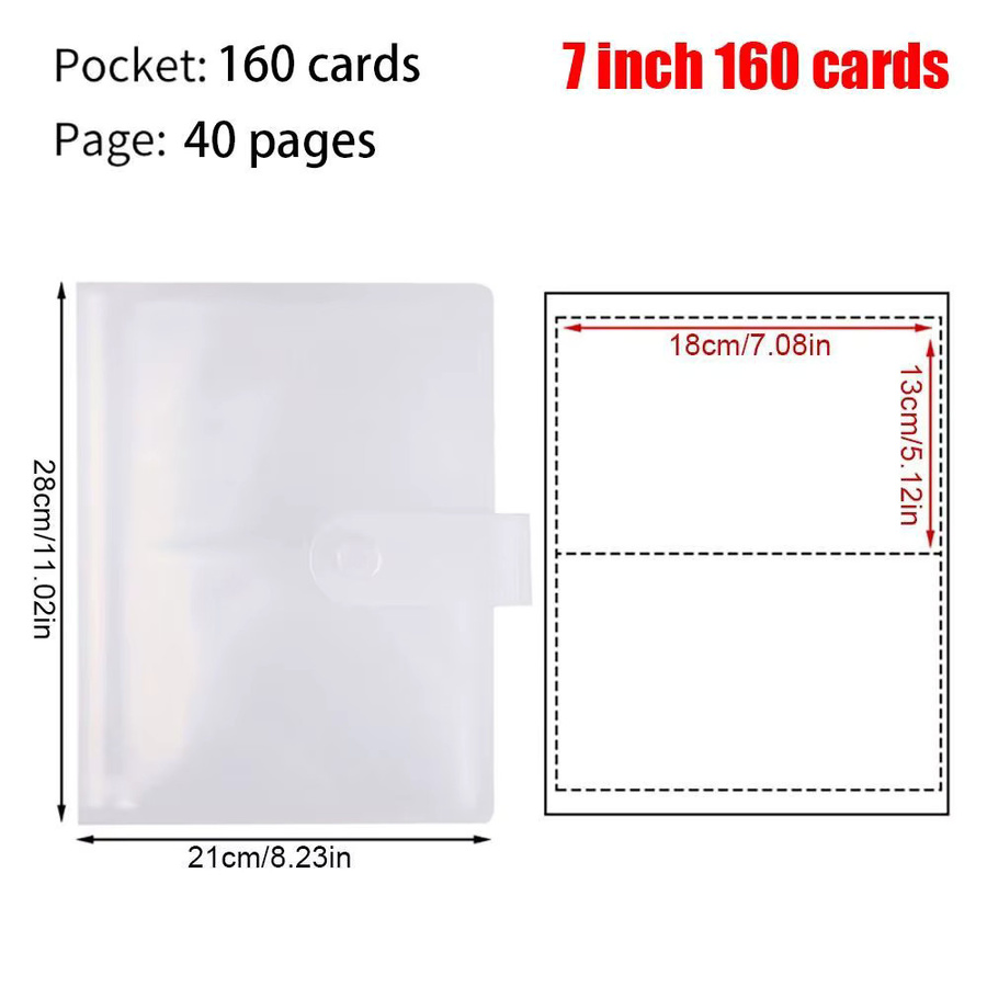 Transparentes Fotoalbum aus PVC für Photocards und Sammelkarten mit 80 oder 160 Slots - Bild 2