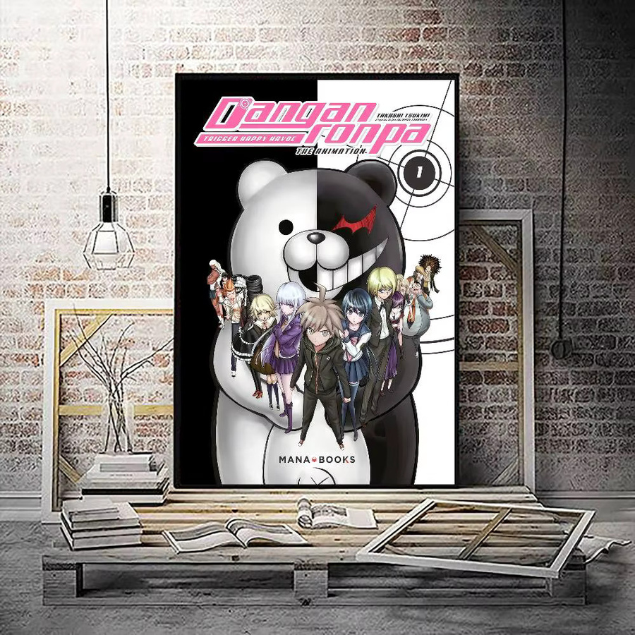 Danganronpa Anime Vintage Poster aus Papier, Mehrfarbig, B/H: 15 x 15 cm - Bild 5