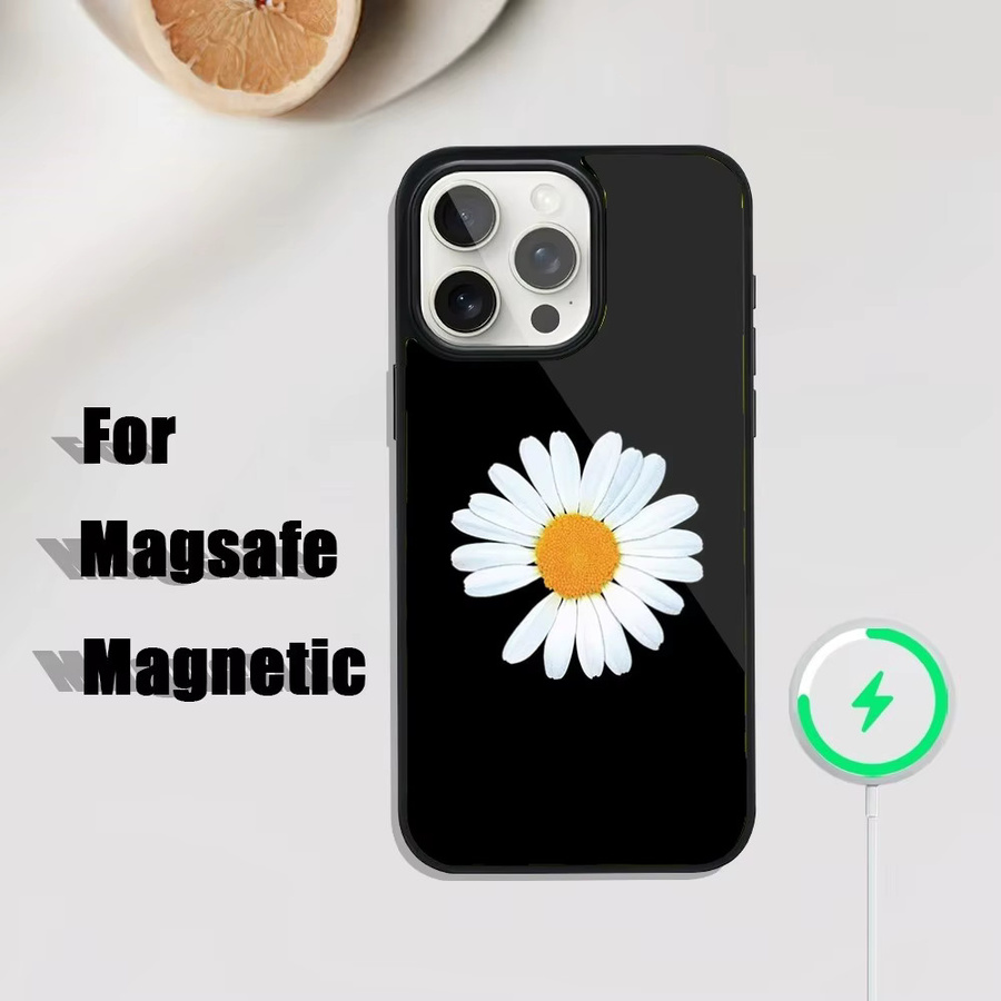 Kpop GD G-Dragon Handyhülle für iPhone 16 15 14 13 12 11 Pro Max Mini mit MagSafe magnetischem kabellosem Laden in Schwarz - Bild 1