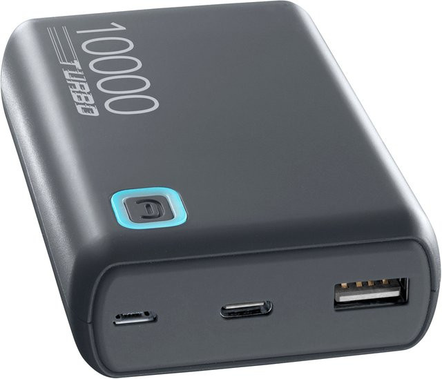 CellularLine Power Bank ESSENCE Turbo 10000 Gray mit Micro-USB und USB-C - Bild 1