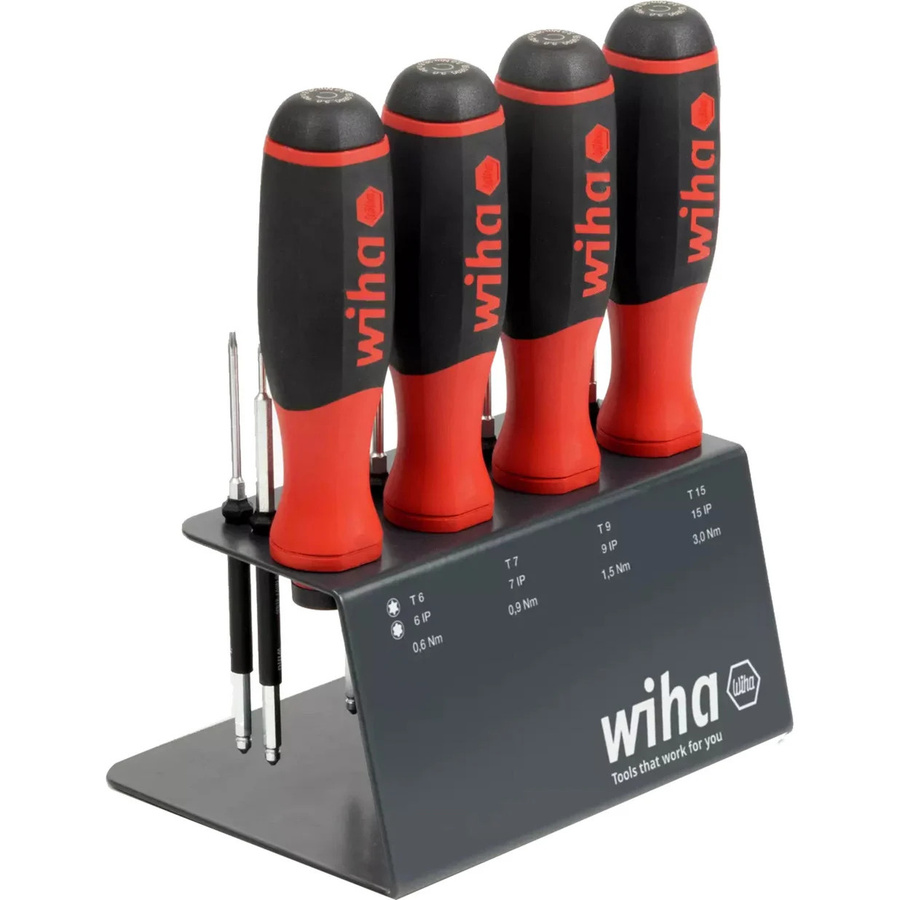Wiha Drehmoment-Schraubendreher Set easyTorque, 13-teilig, Schwarz-Rot - Bild 1