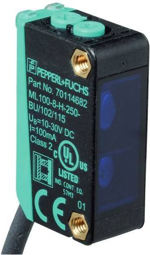 Pepperl+Fuchs Reflexions-Lichttaster ML100-8-HGU-100-BU/102/115/162 in Blau aus Kunststoff - Bild 1