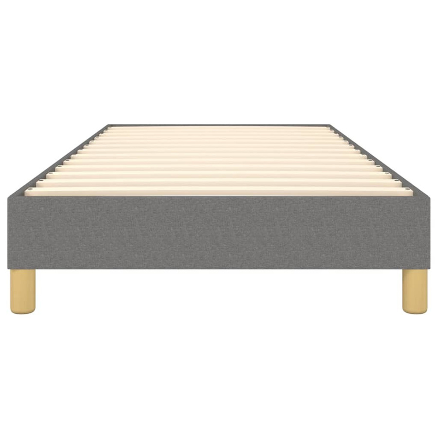 vidaXL Boxspringbett Dunkelgrau mit Stoffbezug B/T/H: 90 x 200 x 25 cm - Bild 3