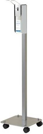 Clean 4 Health ECO.1 Armhebel Station 9590.ECO.1F Desinfektions-Spender in Weiß und Silber aus Aluminium - Bild 1
