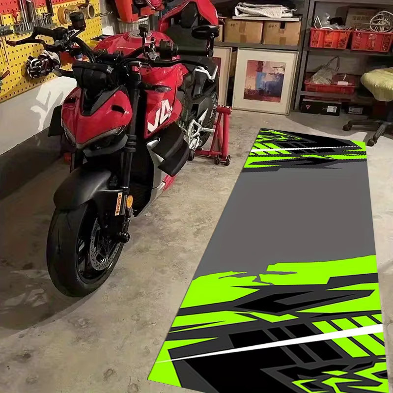 VIKAMA Motorrad-Garagenbodenmatte als Schutzmatte und Ausstellungsmatte in Multicolour, B/T: 120 x 16 cm - Bild 2