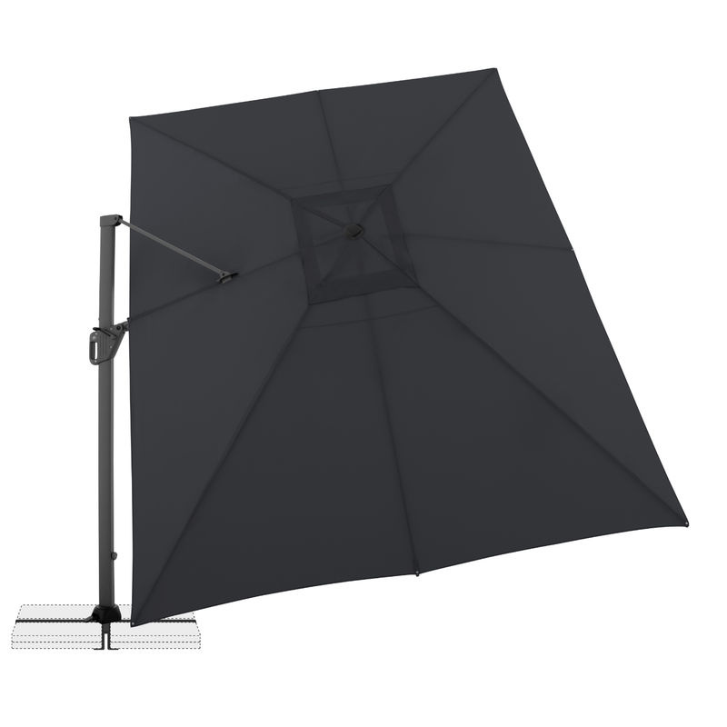 Doppler Ampelschirm LIFE anthrazit B/T: 300 x 400 cm - Bild 3