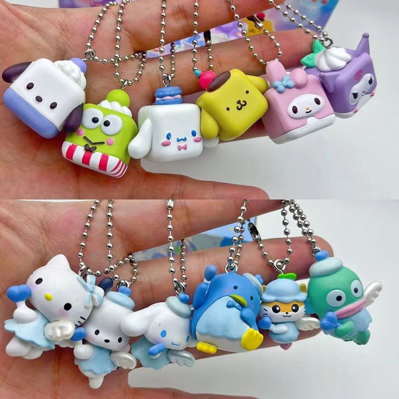 Sanrio Kuromi Pochacco Cinnamoroll Block-Anhänger-Serie Blind Box, Actionfigur - Bild 1
