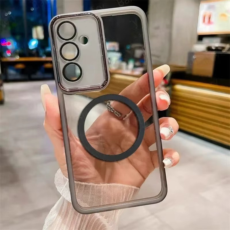 Transparente Magnetische Silikon-Softhülle für Samsung Galaxy A-Serie A56 A36 A16 A55 A35 A15 A07 A06 A05 S M56 M36 M16 F56 F16 - Bild 2