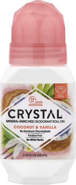 Crystal Deodorant Roll-On Kokosnuss & Vanille, 66 ml, Unisex - Bild 1