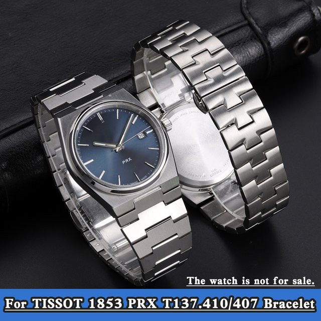 Tissot Uhrenarmband Edelstahl, Silber, 27–12 mm, Unisex - Bild 1