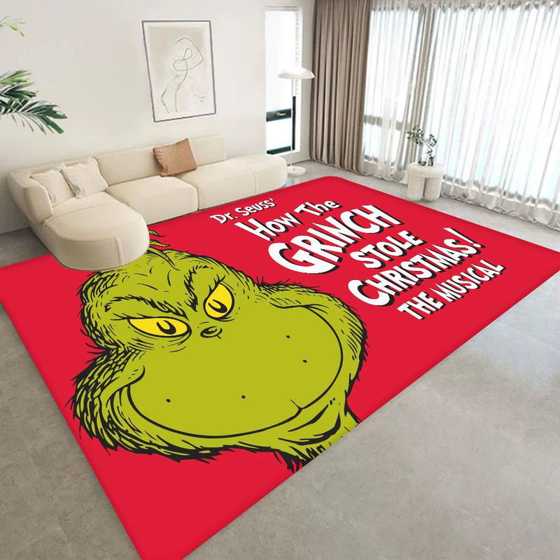 Karpetti Bereichsteppich Frohe Weihnachten, Waschbar und Rutschfest, B/B: 60 x 90 cm - Bild 5