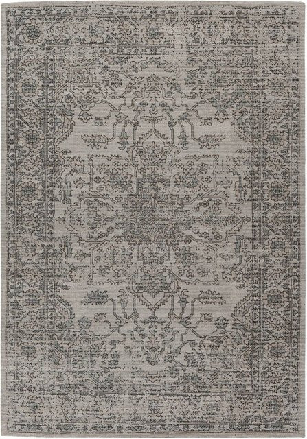Kayoom Flachflorteppich Perry 325 in Grün/Taupe mit digitalem Druck und verwaschenem Farbendesign B/L: 80 x 150 cm - Bild 1
