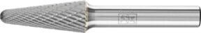 PFERD Hartmetall Frässtift Rundkegel KEL universal mittel kreuzverzahnt, Durchmesser: 12 mm, Länge: 30 mm, Schaft-Durchmesser: 8 mm, Farbe: Silber - Bild 1