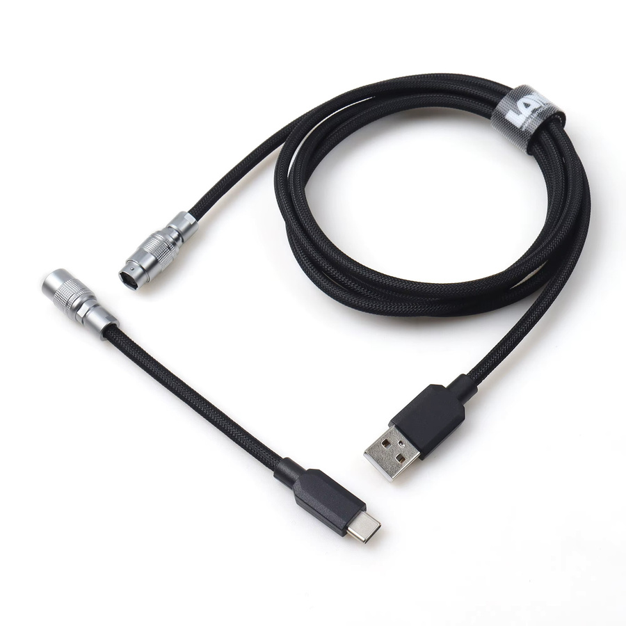 LANO YC8 Federserie Tastaturkabel mit Dual-Programmierungstechnologie USB-A zu USB-C in Schwarz Multicolour für mechanische Tastaturen - Bild 2