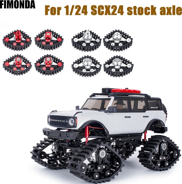 Fimonda Snow Sand Off-Road-Reifensatz, Gummikettenräder, 4 Stück, 1:24 - Bild 1